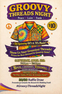 Groovy Threads Night flyer